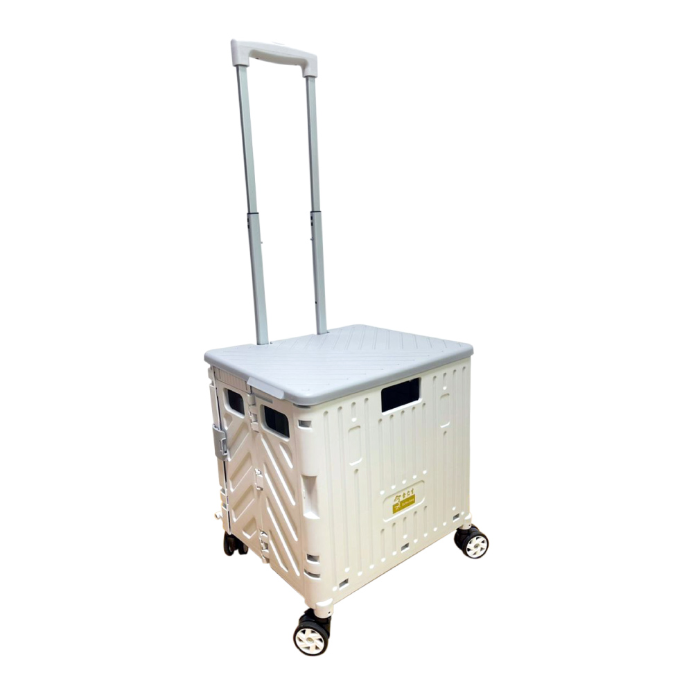 Foldable Shopping Trolley (Grey)